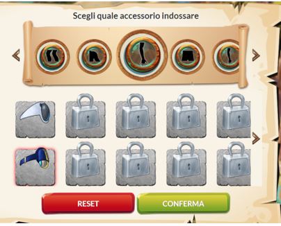 scegli quale accessorio indossare