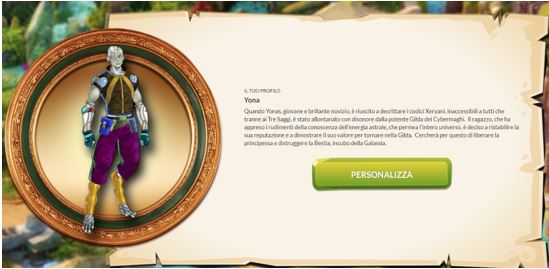 personalizza avatar