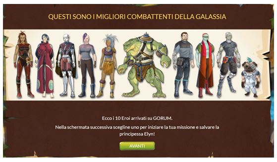 scegli avatar